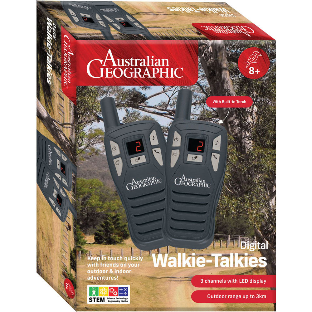 Australian Geographic Value Pack - 4x 30mm Binoculars & Digital Walkie Talkies
