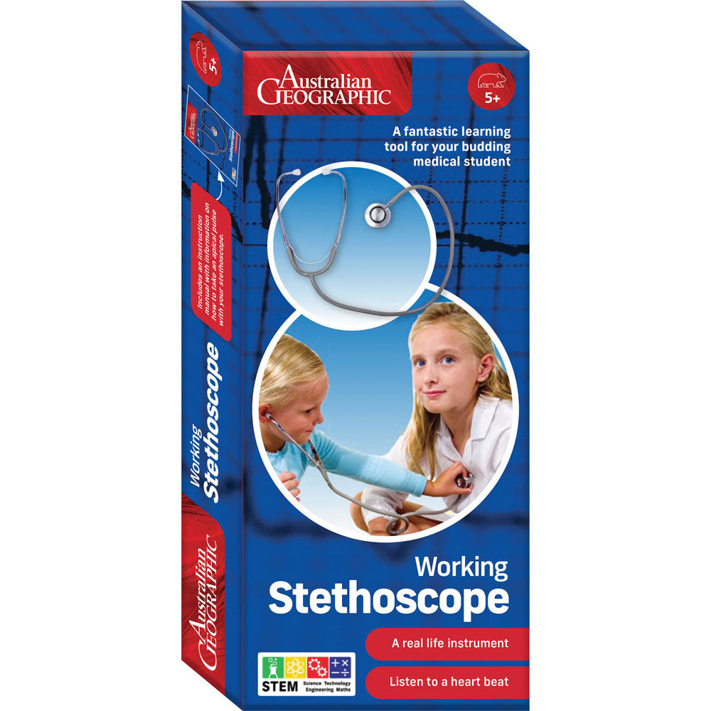 Australian Geographic Stethoscope STEM toy for boys and girls