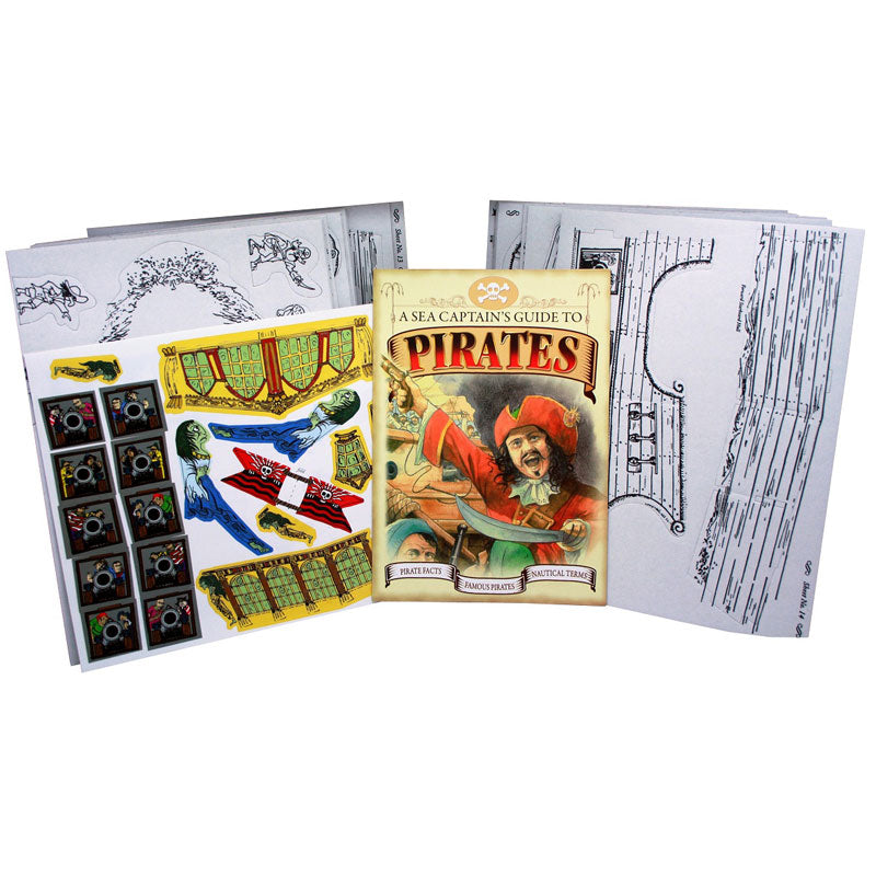 Top That Press Out and Build Value Pack - Pirate Ship & Human Skeleton