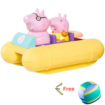 Tomy Peppa Pig Pull & Go Pedalo Boat Bath Toy & FREE Swim Cap