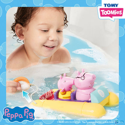 Tomy Peppa Pig Bath Toys Value Pack - Pedalo Boat & Grandad Pig's Boat