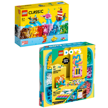 LEGO Classic 11018 Creative Ocean Fun & DOTS 41957 Adhesive Patches Mega Pack Value Pack