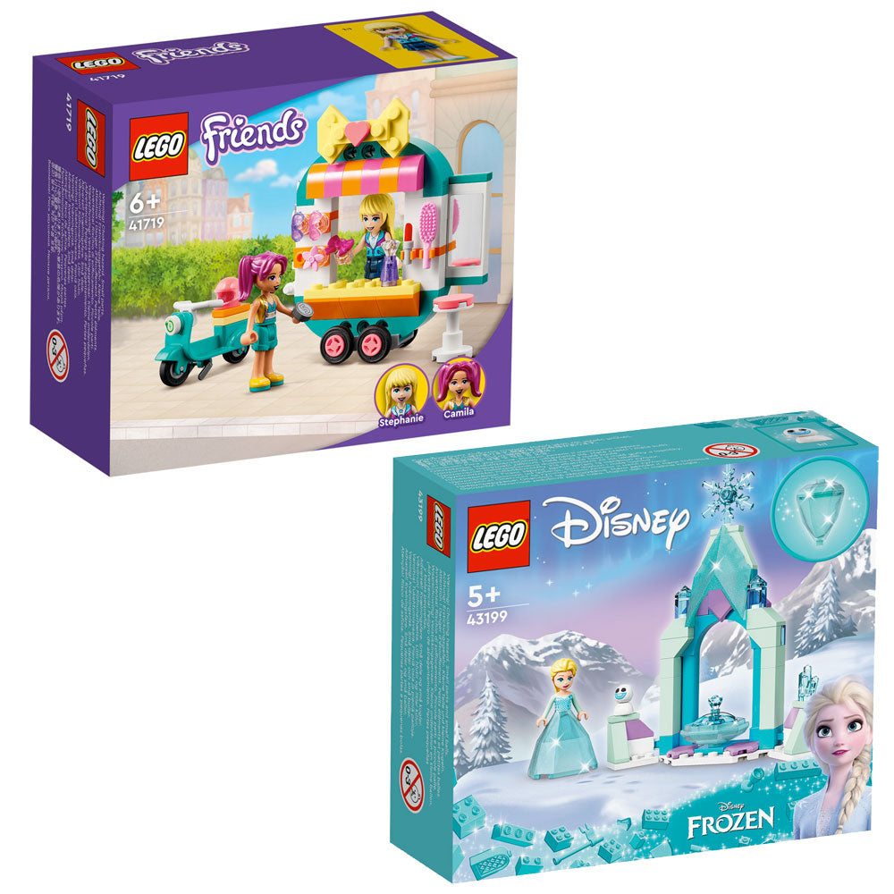 LEGO Value Pack - Friends 41719 Mobile Fashion Boutique & Frozen 43199 Elsa’s Castle Courtyard
