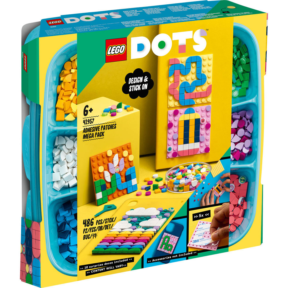 LEGO DOTS 41957 Adhesive Patches Mega Pack + FREE 30202 Smoothie Stand