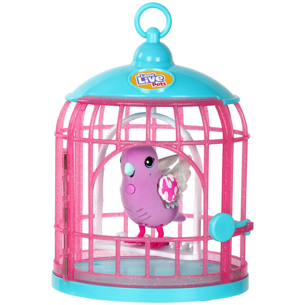 Moose Little Live Pets Lil Bird & Bird Cage Value Pack - Polly Pearl & Tiara Twinkles