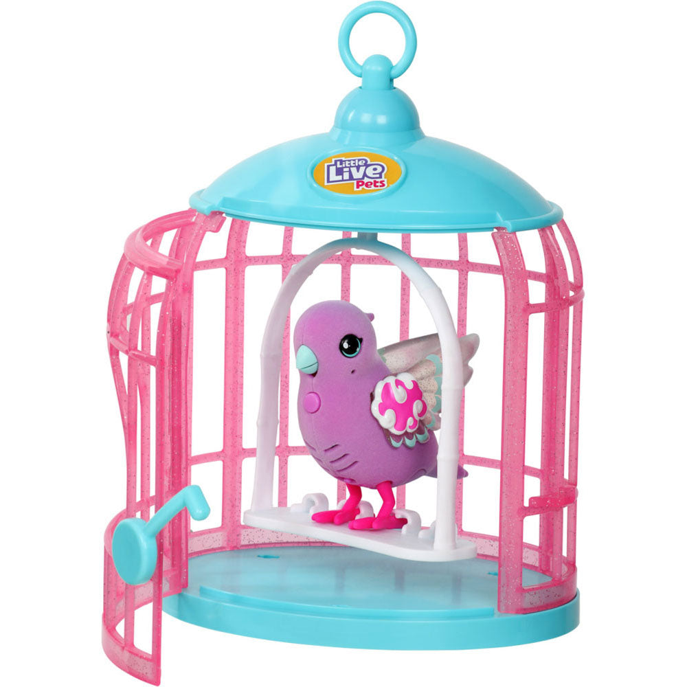 Moose Little Live Pets Lil Bird & Bird Cage Value Pack - Polly Pearl & Tiara Twinkles