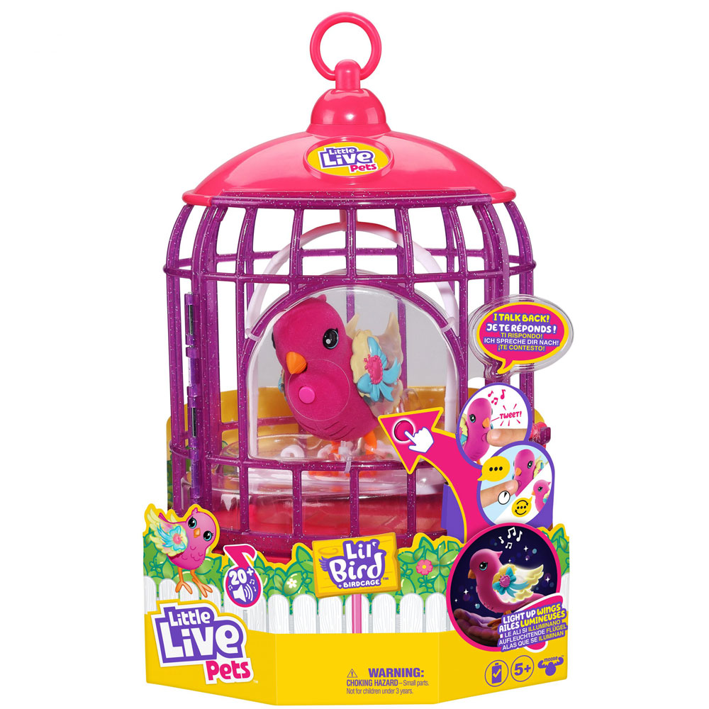 Moose Little Live Pets Lil Bird & Bird Cage - Tiara Twinkles