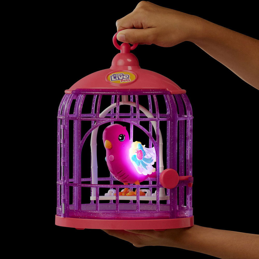 Moose Little Live Pets Lil Bird & Bird Cage - Tiara Twinkles