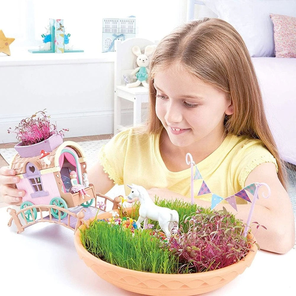 My Fairy Garden Unicorn Garden with Caravan & FREE Frozen Sticker Pack