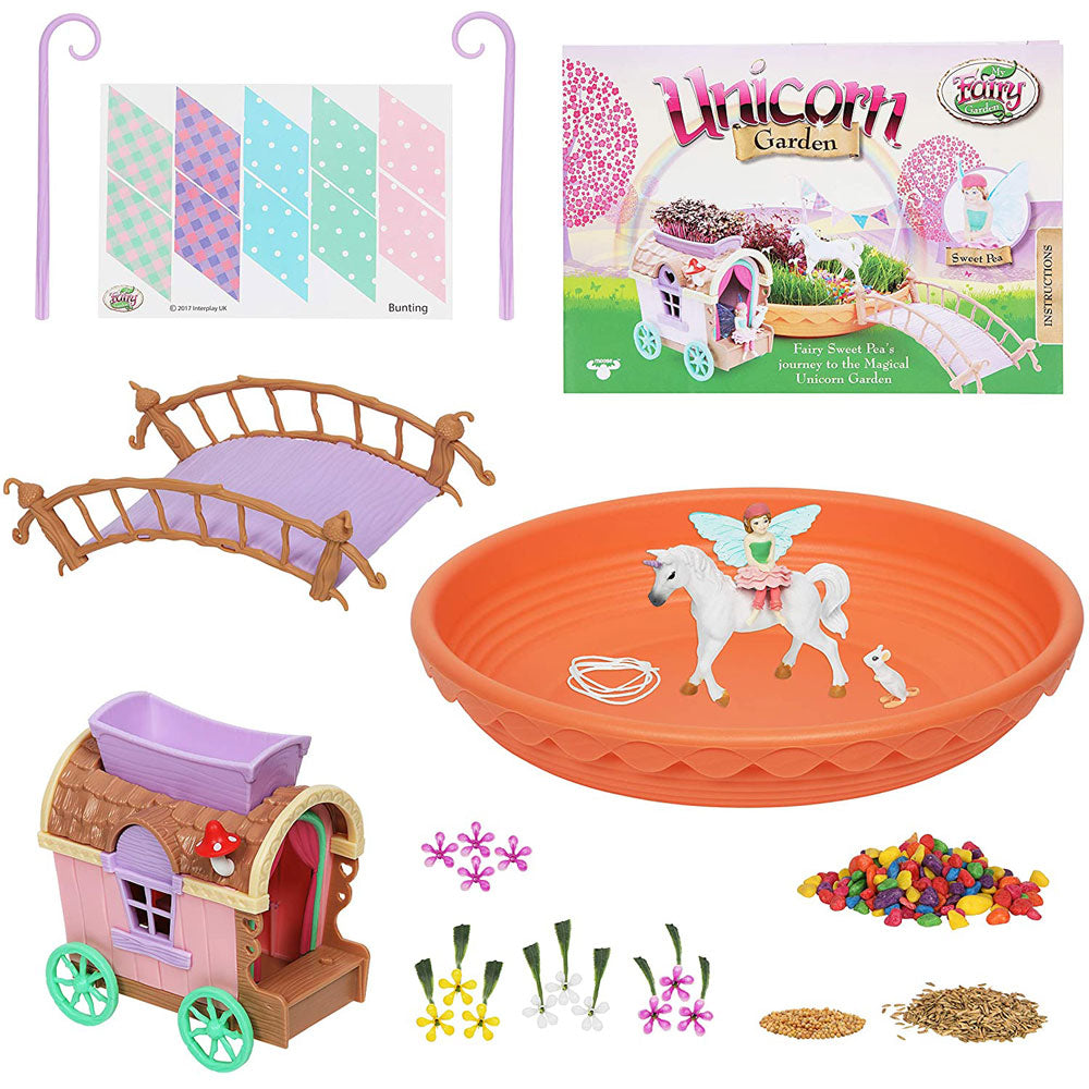 My Fairy Garden Unicorn Garden with Caravan & FREE Frozen Sticker Pack