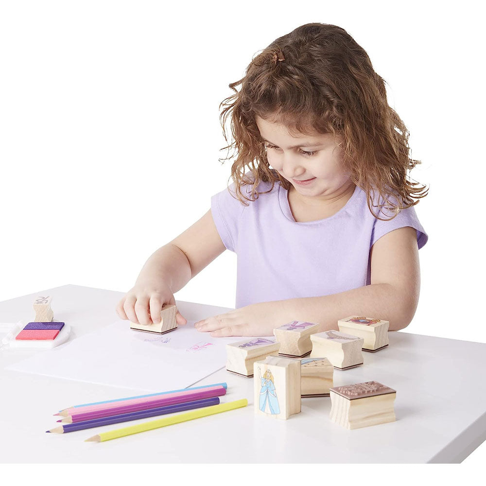 Melissa & Doug Princess Wooden Stamp Set