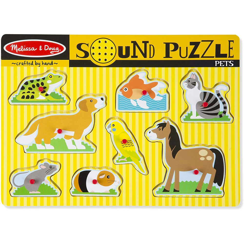 Melissa & Doug Pets Wooden Sound Puzzle