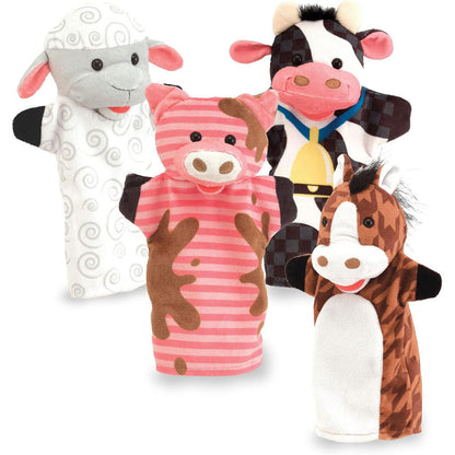 Melissa & Doug Hand Animal Puppets Value Pack - Farm & Pets
