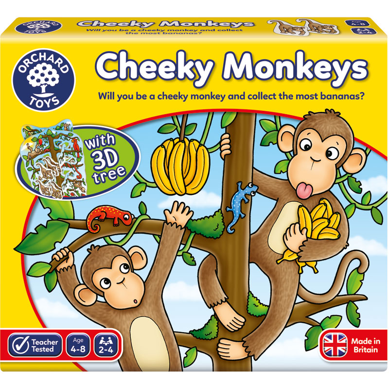 Orchard Toys Games Value Pack - What's the Time, Mr Wolf & Cheeky Monkeys