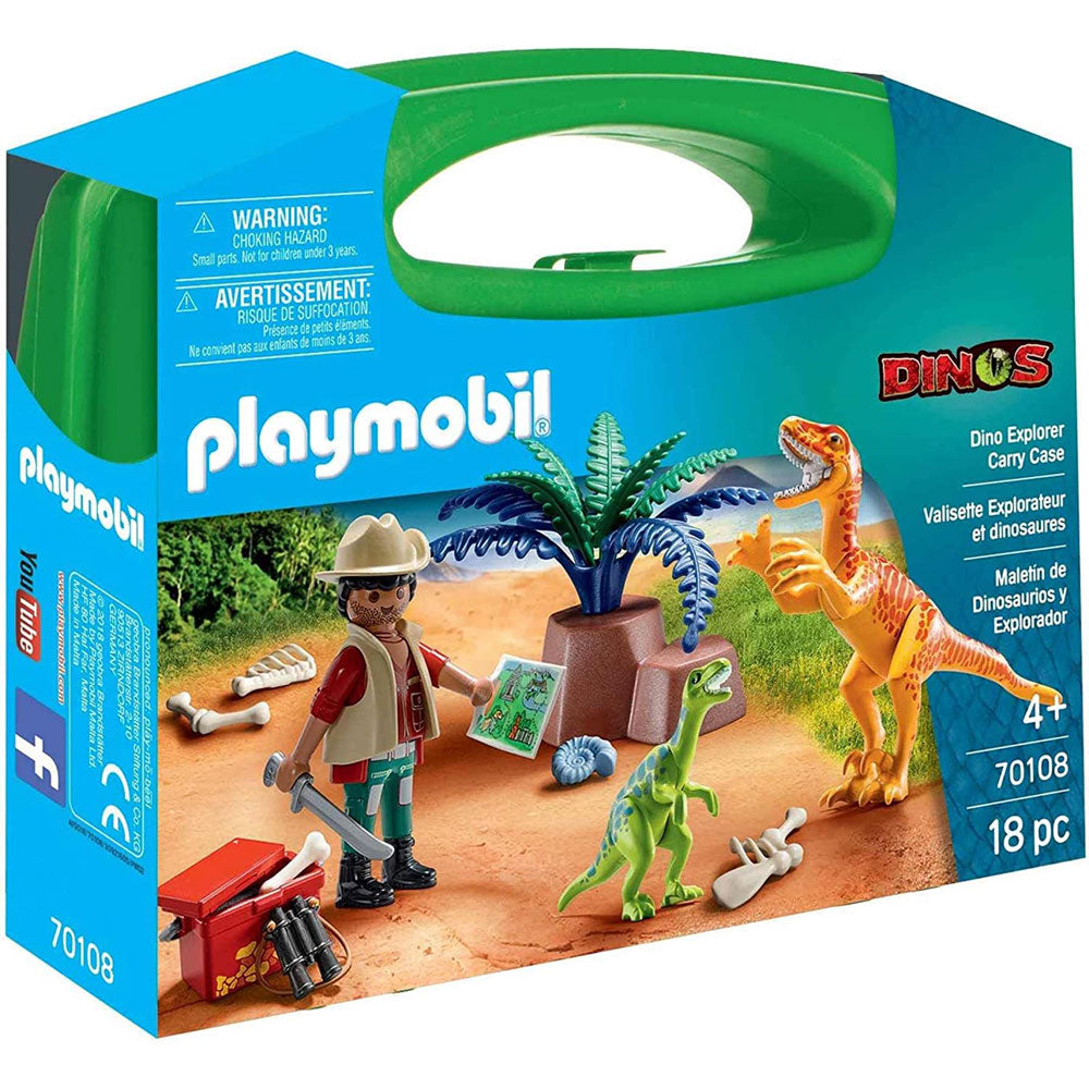 Playmobil Carry Case Value Pack - Panda Caretaker & Dino Explorer