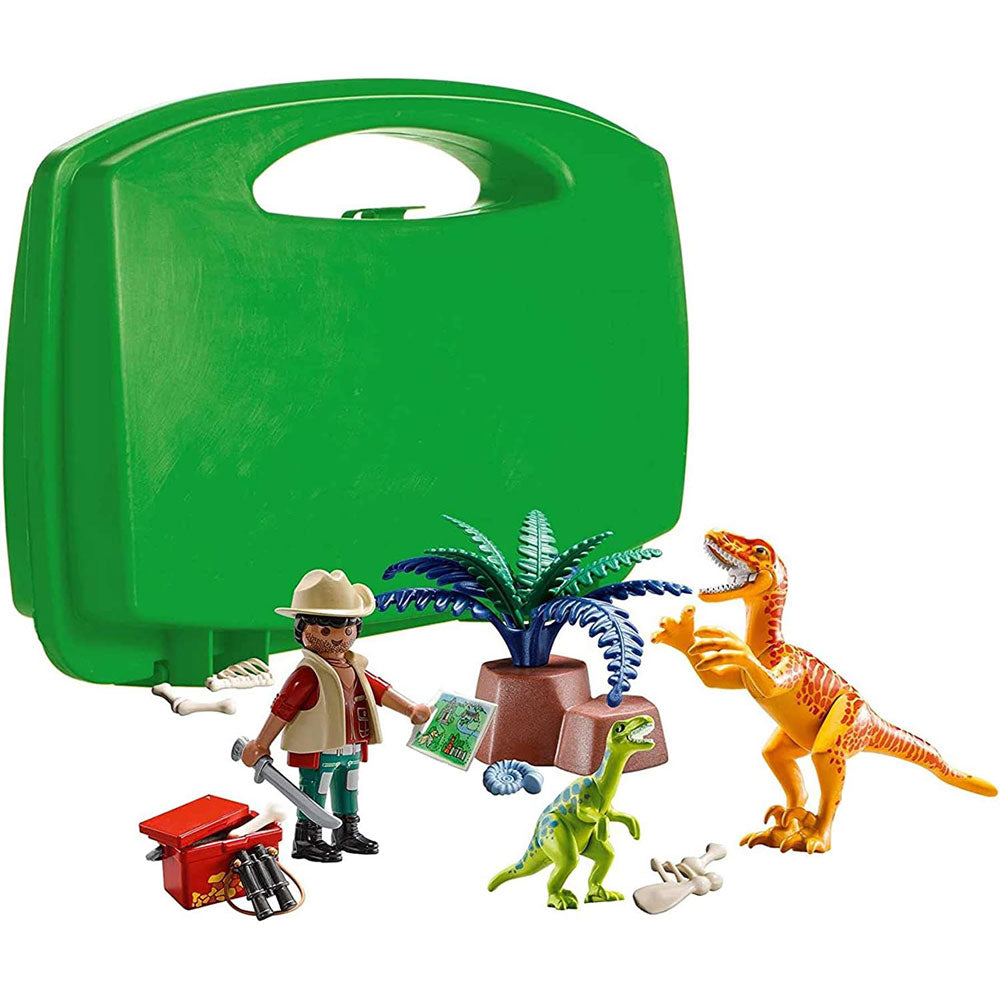 Playmobil Carry Case Value Pack - Panda Caretaker & Dino Explorer
