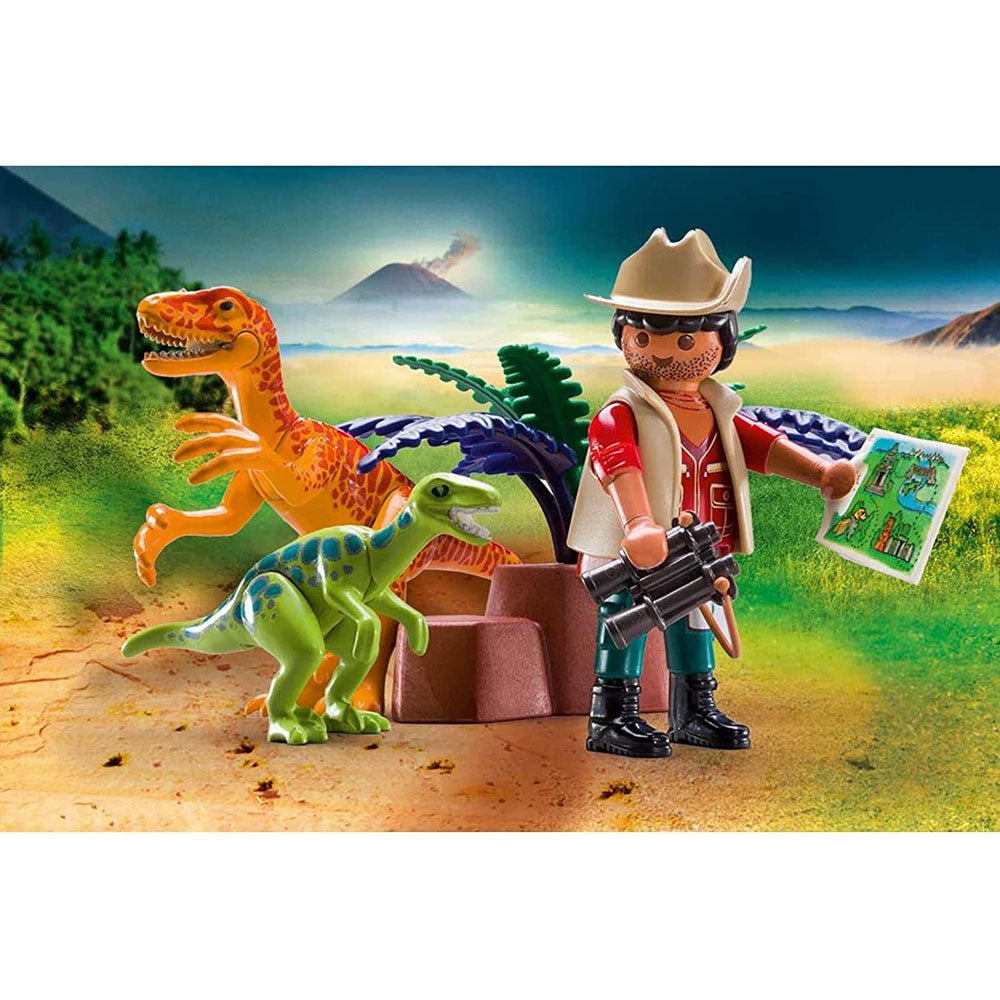 Playmobil Carry Case Value Pack - Panda Caretaker & Dino Explorer