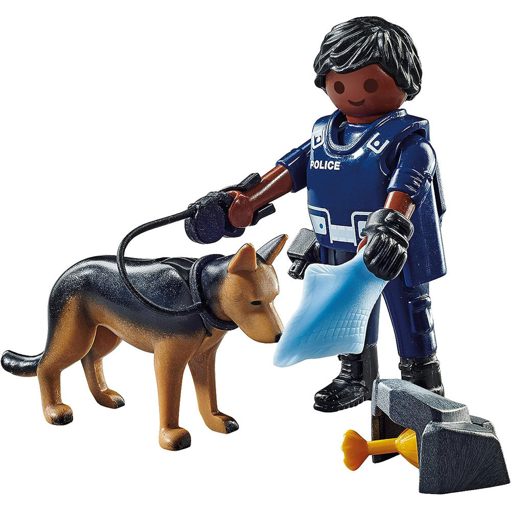 Policeman with Sniffer Dog from City Action theme by Playmobil
