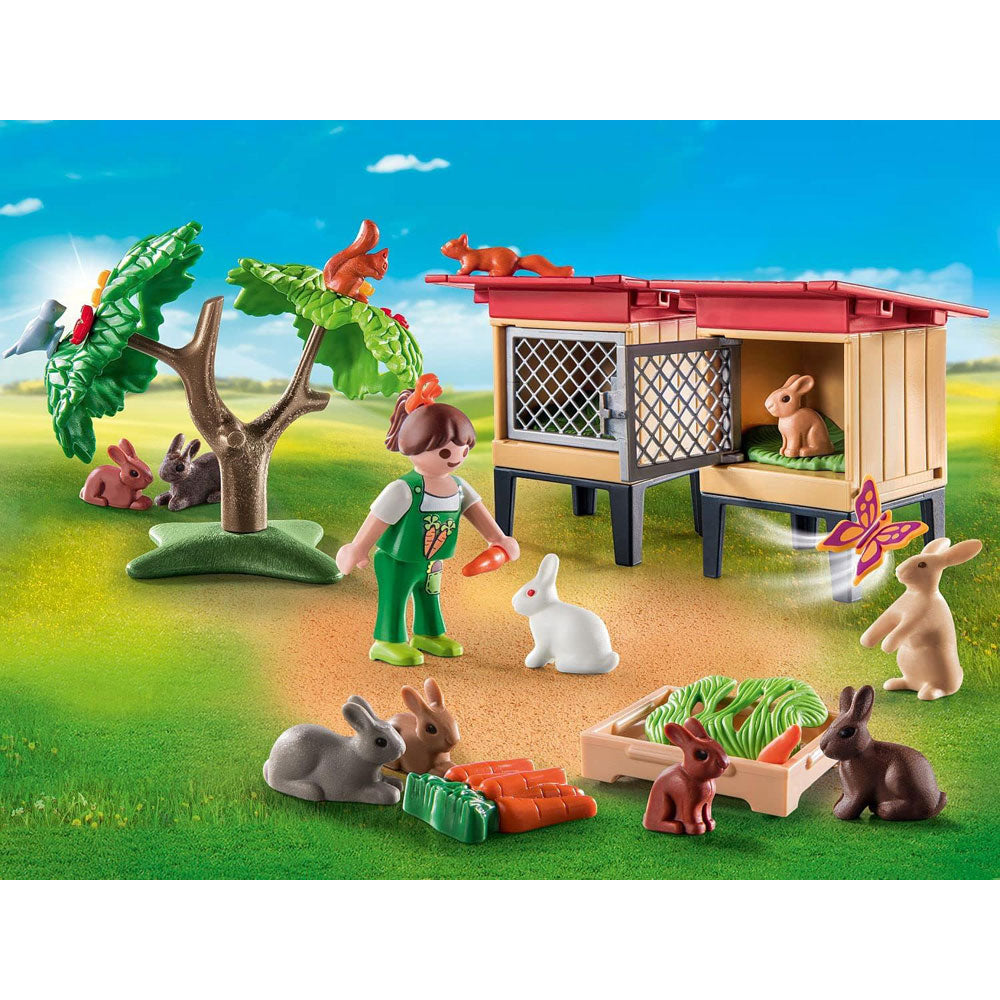Playmobil Country Value Pack - Alpaca Walk & Rabbit Enclosure