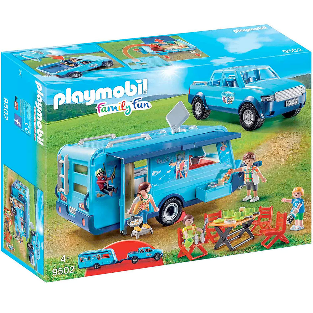 Playmobil Family Fun 9502 Funpark Pickup with Camper