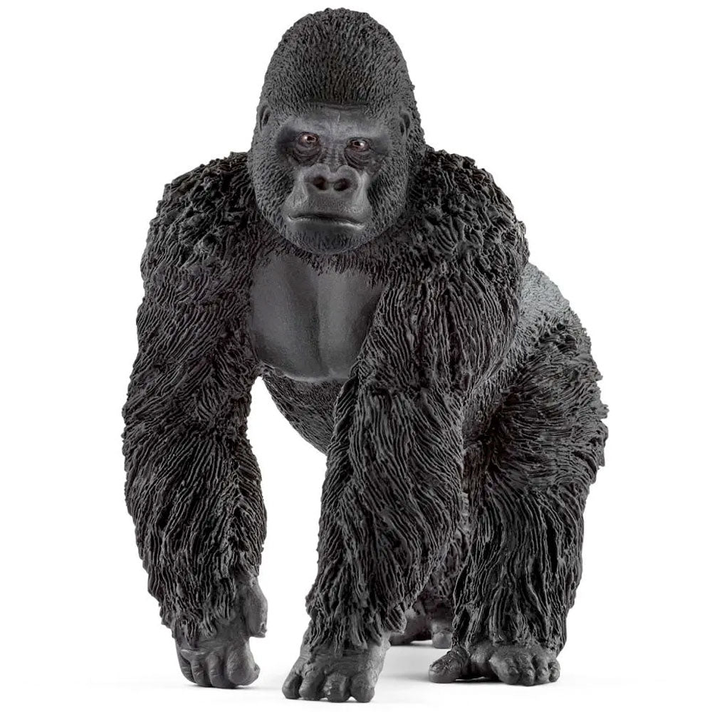 Schleich Wild Life Animal Figurines Value Pack - Gorilla, Moose, Dromedary & Gazelle