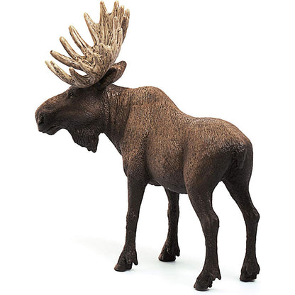 Hand painted Wild Life Moose Bull Animal Figurine by Schleich