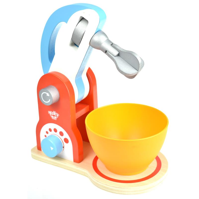 Tooky Toy Wooden Pretend Play Mixer & FREE Toaster