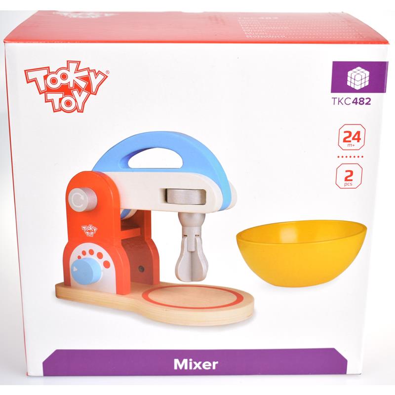 Tooky Toy Wooden Pretend Play Mixer & FREE Toaster