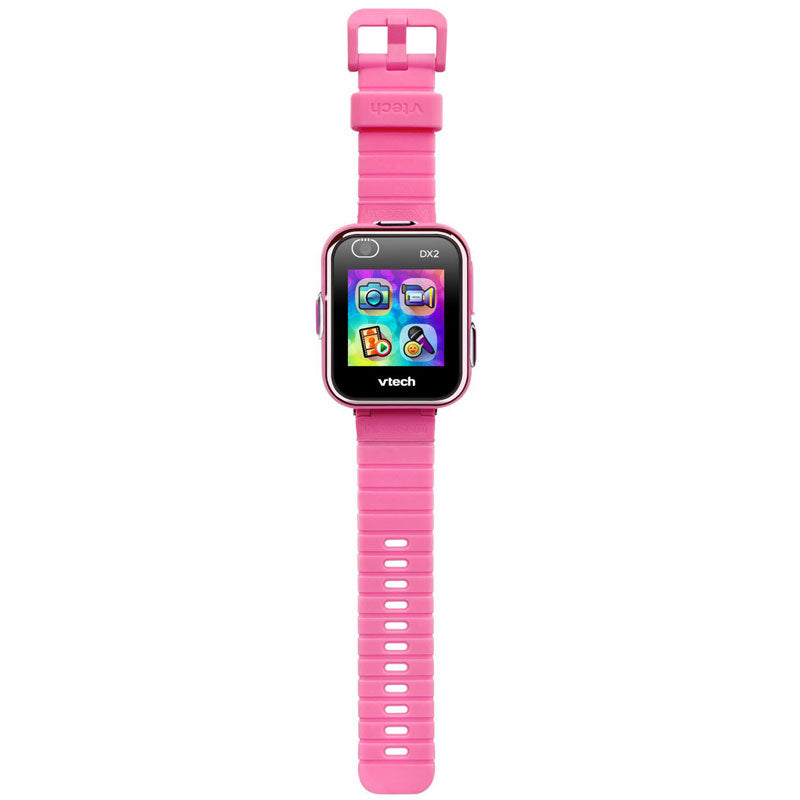 Pink Kidizoom Smartwatch DX2 by VTech lets kids take pictures, videos, play games, tell time and more!