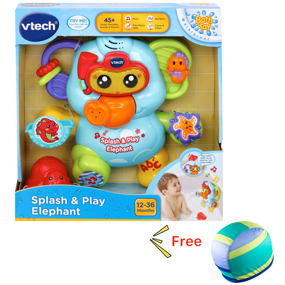[DISCONTINUED] VTech Splash & Play Elephant Bath Toy & FREE Swim Cap
