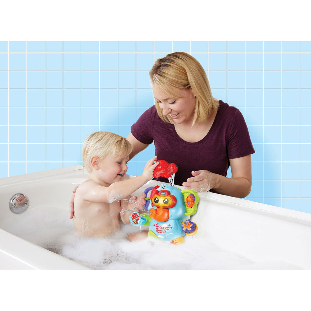 VTech Splash & Play Elephant Bath Toy & FREE Swim Cap