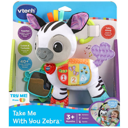 VTech On-the-Go Soft Zebra Plush
