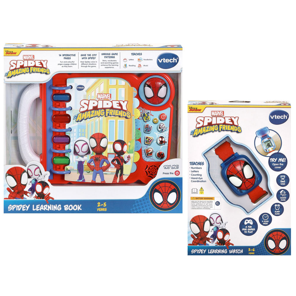 VTech Marvel Spidey Value Pack - Learning Book & Watch