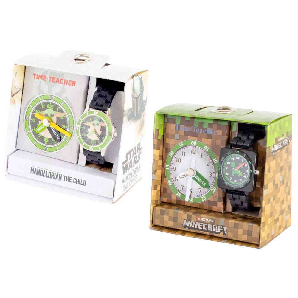 You Monkey Time Teacher Star Wars Mandalorian & Minecraft Watches 