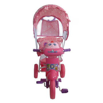 Aussie Baby LAZBEAR Tricycle with Push Bar - Pink