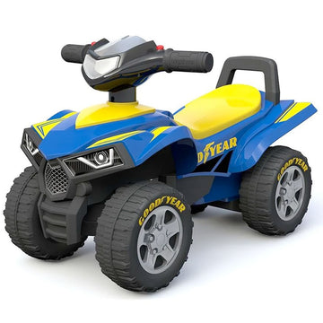 Aussie Baby Goodyear Licensed Toddler Kids Sport ATV Ride-On Toy Mini Quad Bike - Blue
