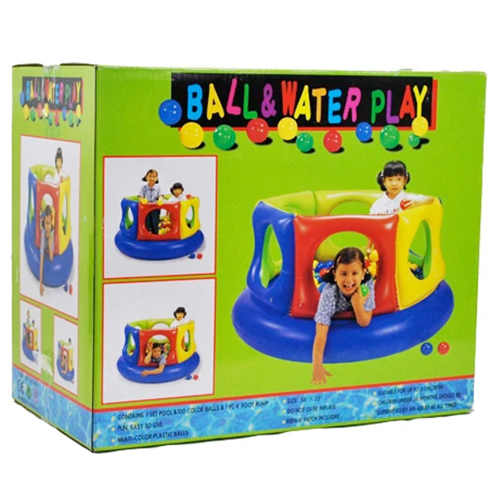 Aussie Baby Inflatable Water Ball Pool with 100 Soft Balls