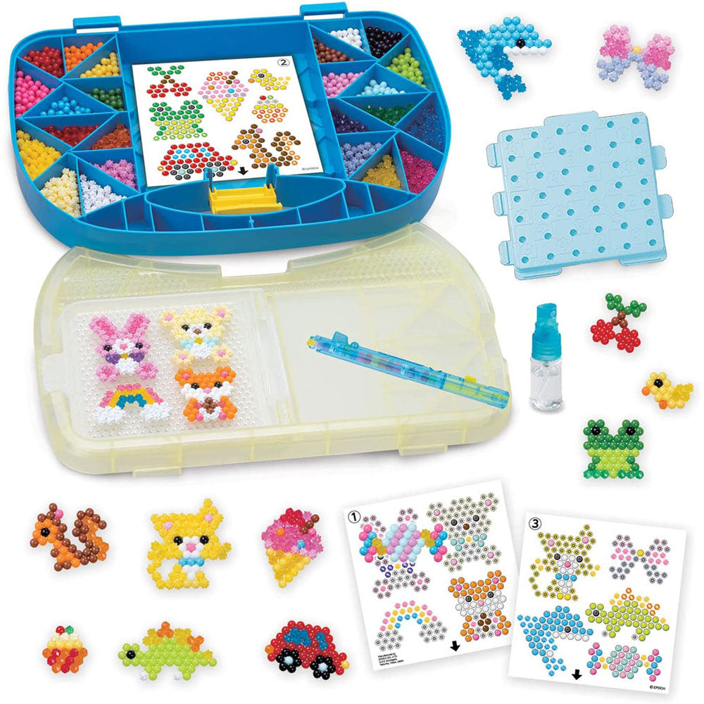 The Beginners Carry Case set from Aquabeads comes complete with 900 beads in 24 colours.