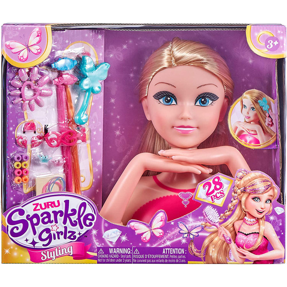 Zuru Sparkle Girlz Styling Doll Head with Fantasy Nail Design