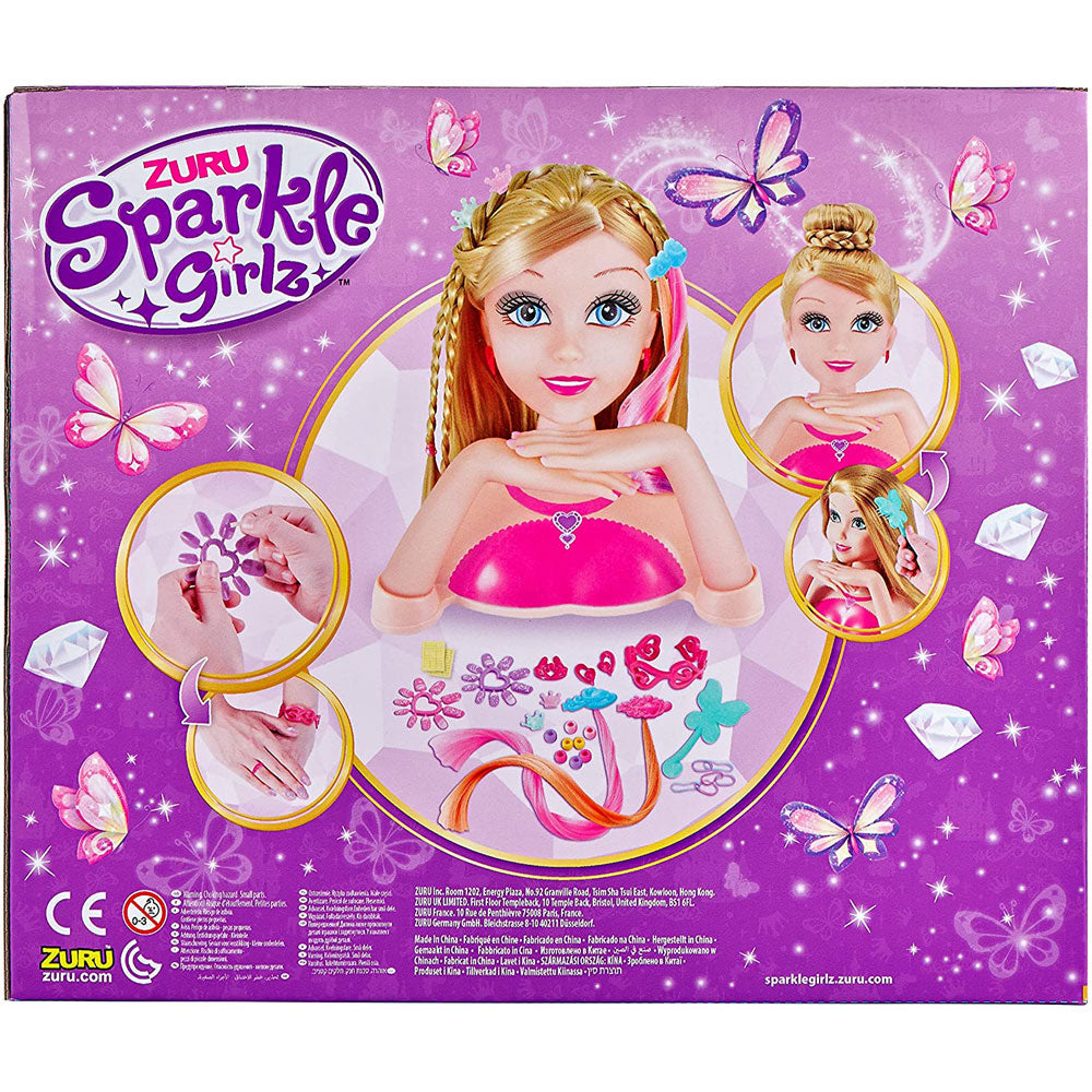 Zuru Sparkle Girlz Styling Doll Head with Fantasy Nail Design