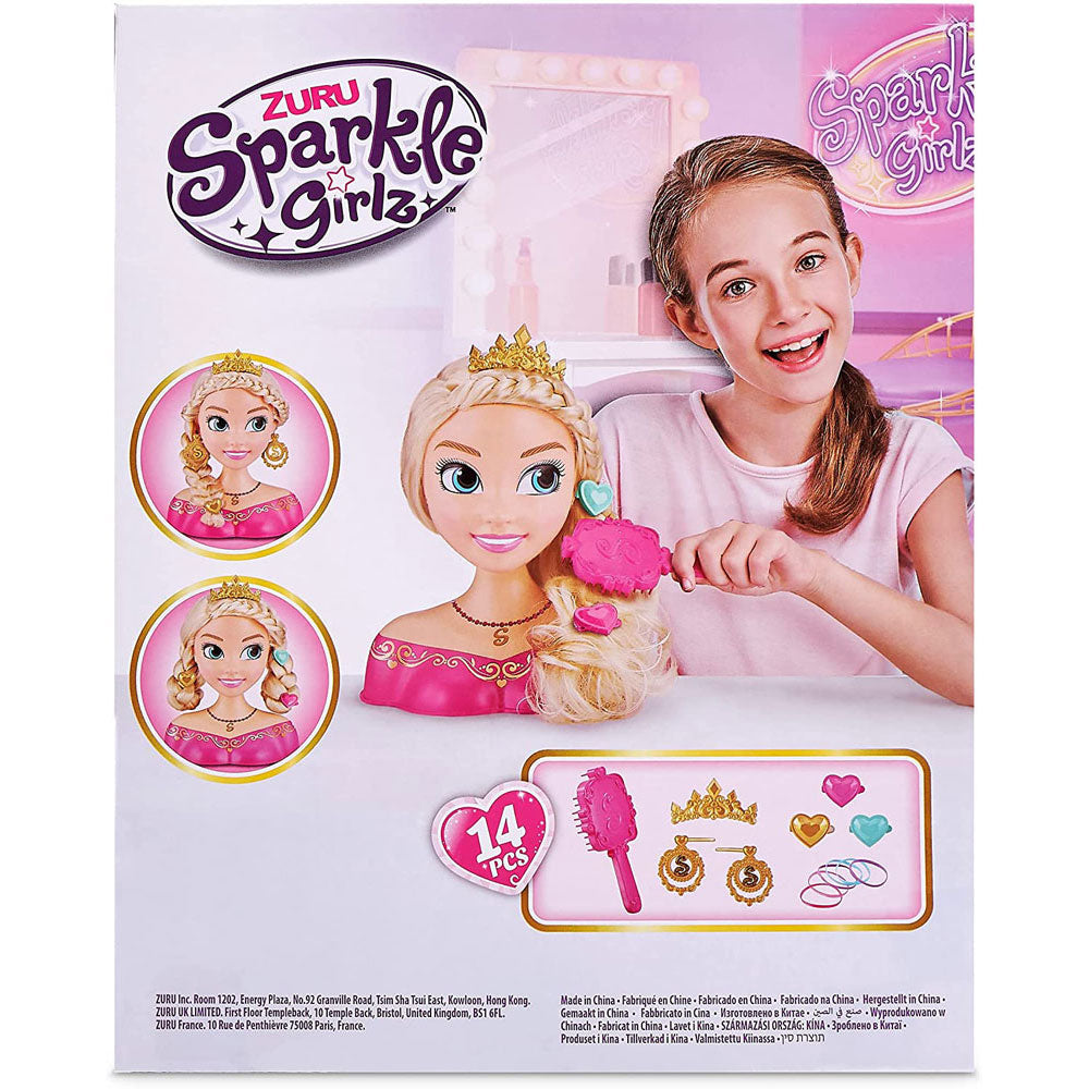 Zuru Sparkle Girlz Styling Princess Doll Head with Accessories