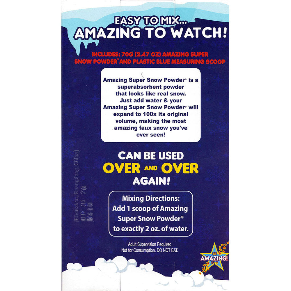 Be Amazing! Toys Amazing Super Snow Powder in a Box