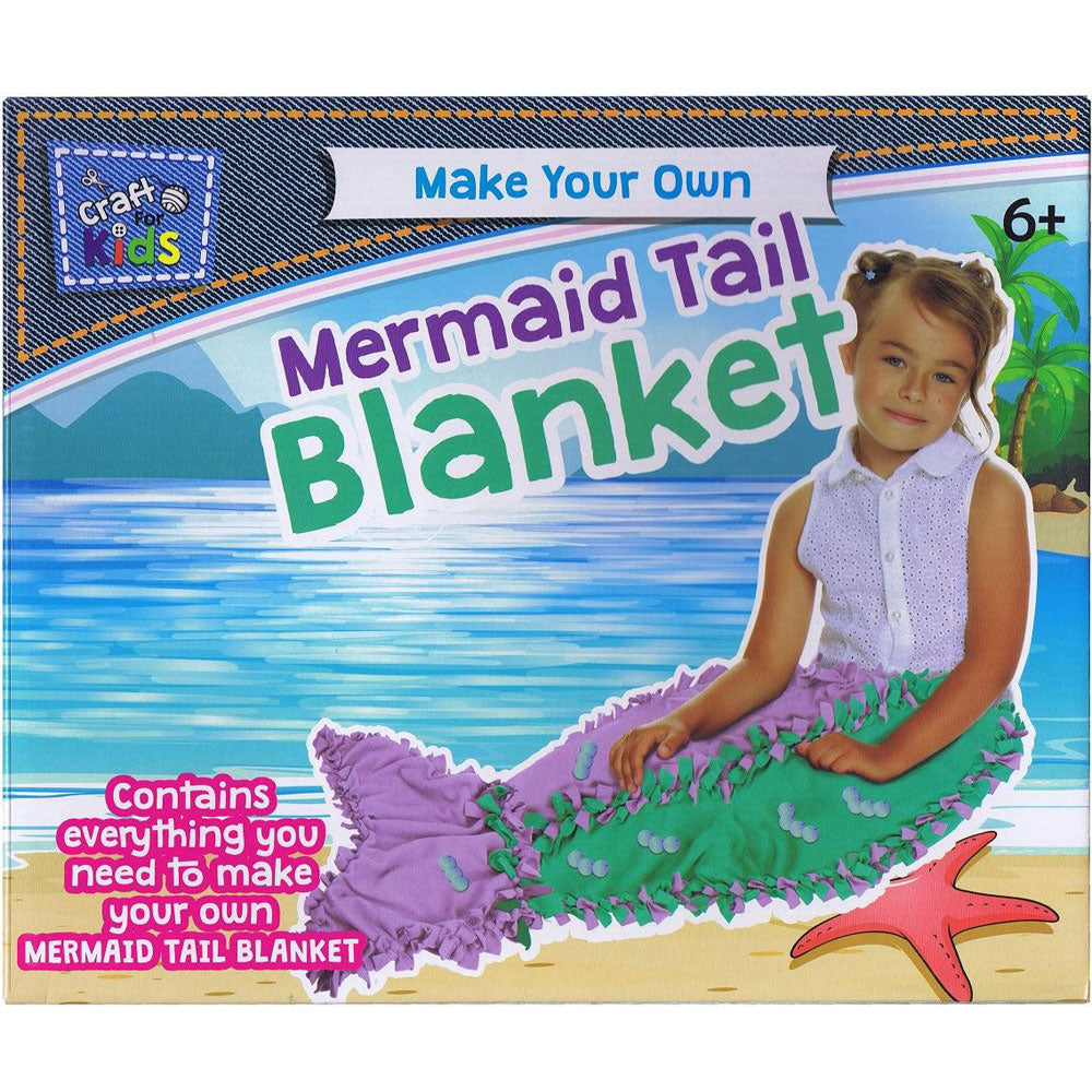 Craft for Kids Make Your Own Mermaid Tail Blanket