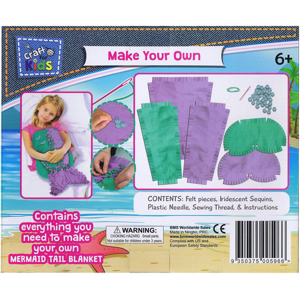 Craft for Kids Make Your Own Mermaid Tail Blanket
