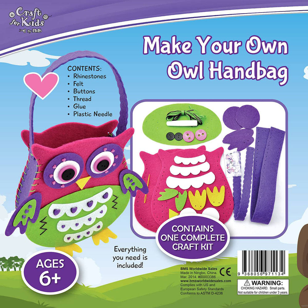 Craft for Kids Make Your Own Owl Handbag