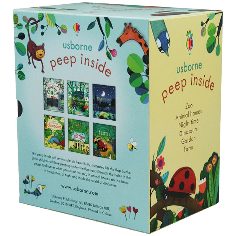 Usborne Peep Inside 6 Book Box Set