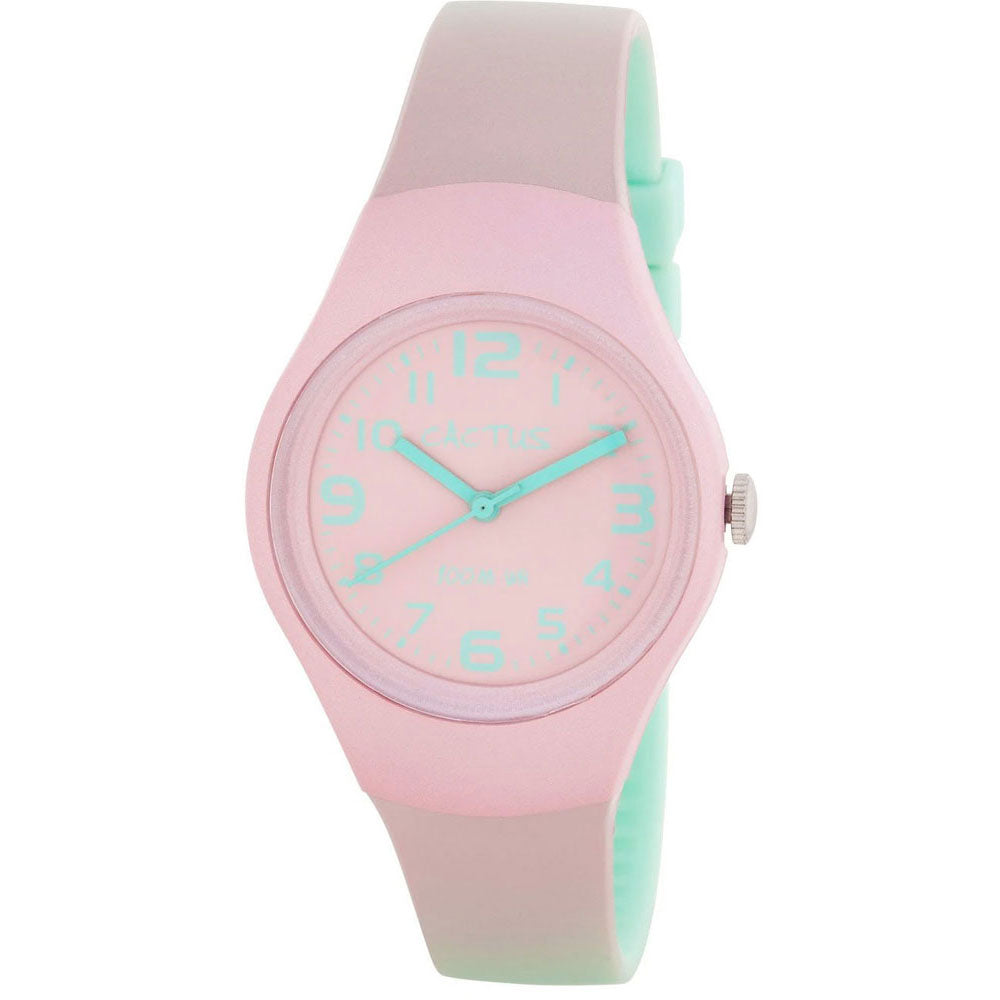 Cactus 100m Water Resistant Watch - Ombre Pink