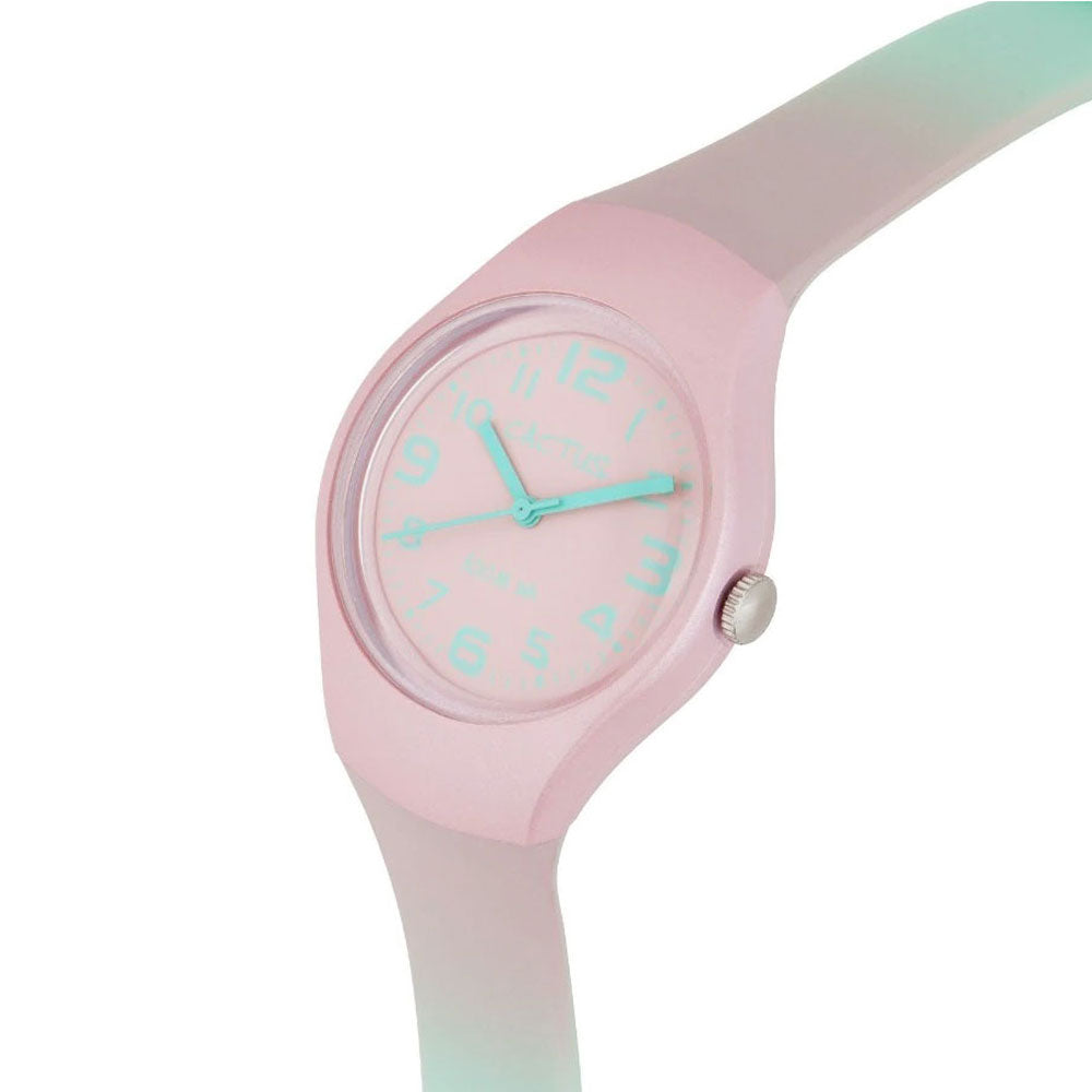 Cactus 100m Water Resistant Watch - Ombre Pink