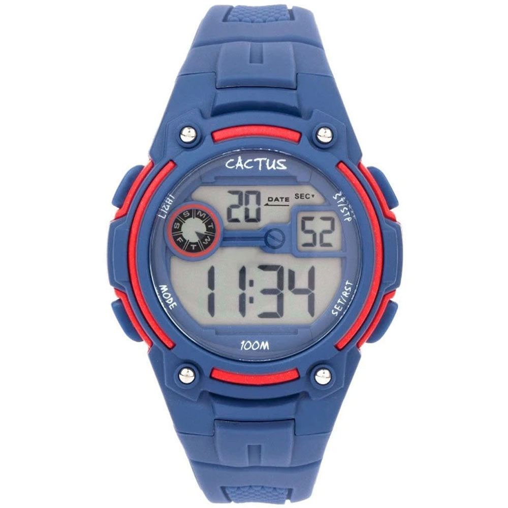 Cactus Rambler Digital Kids LCD Watch - Navy Blue