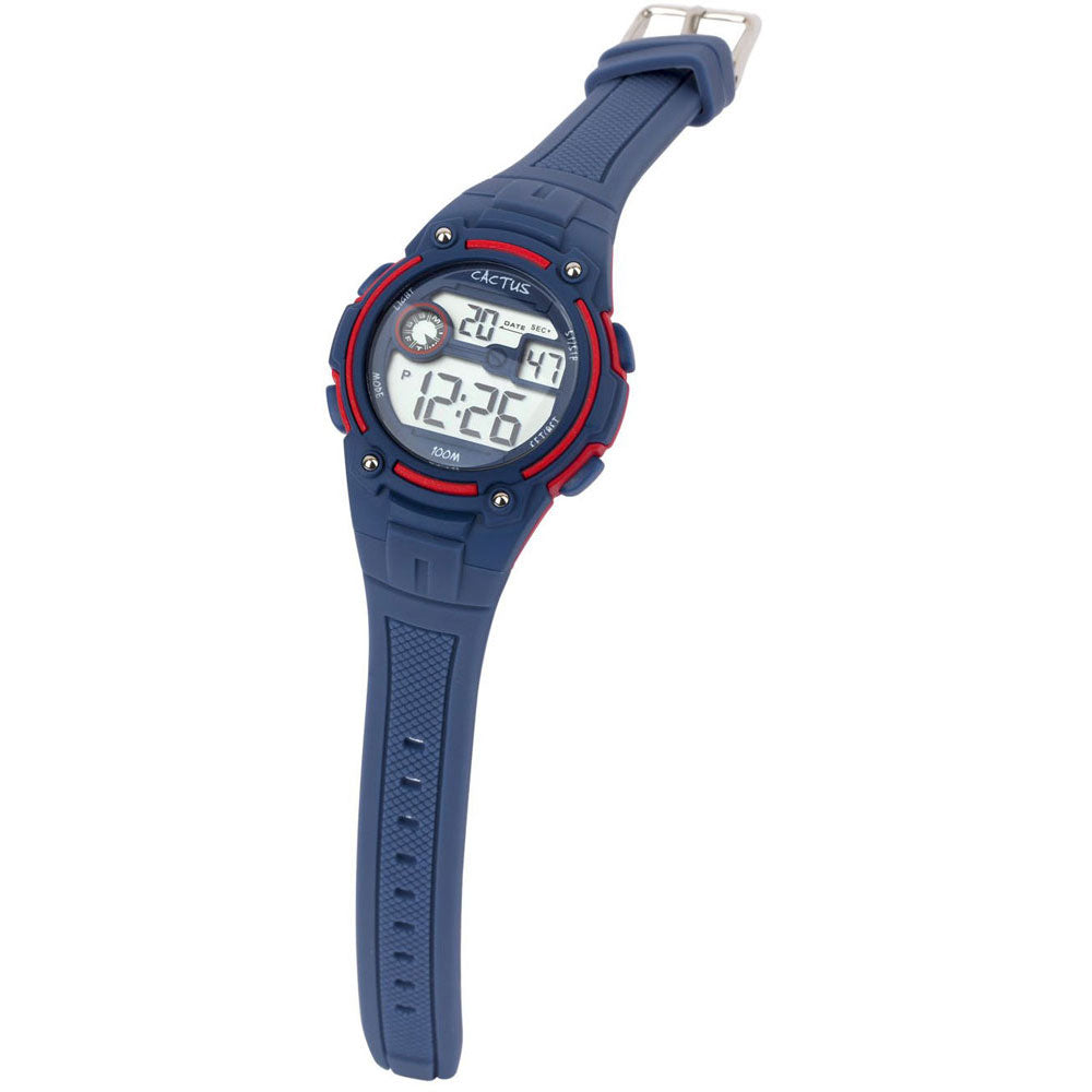 Cactus Rambler Digital Kids LCD Watch - Navy Blue